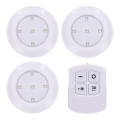 3 darabos LED fényerőszabályozható lámpatest távirányítóval LED/3xAAA