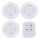 3 darabos LED fényerőszabályozható lámpatest távirányítóval LED/3xAAA