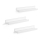 3 darabos SHELFY fali polcszett, fehér