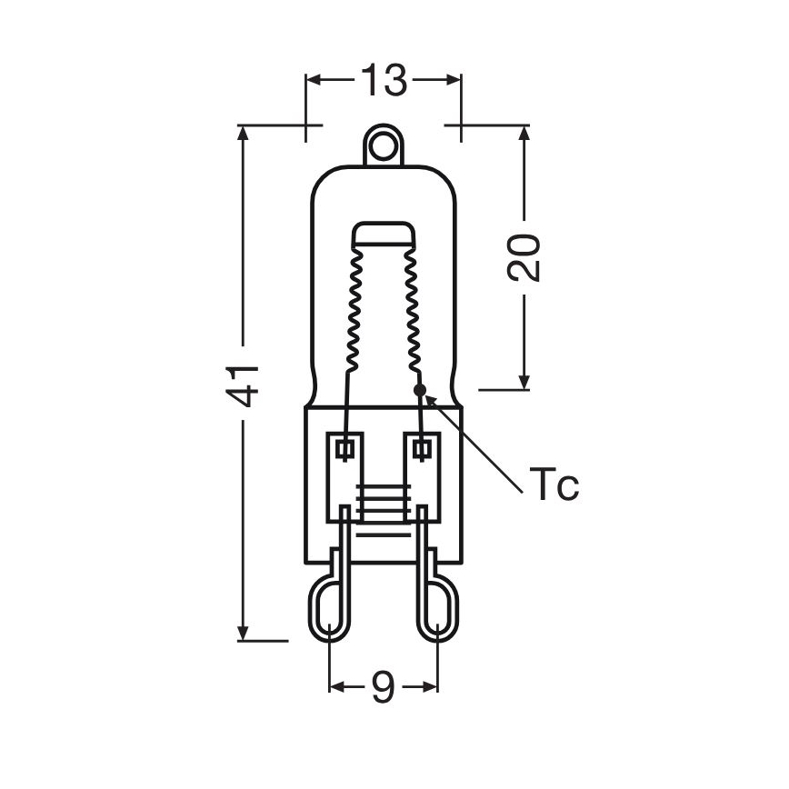 3 darabos sütőizzó szett HALOPIN G9/40W/230V 2700K - Osram