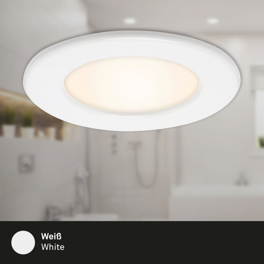 3 darabos szett – fürdőszobai beépíthető LED lámpa LED/6W/230V 3000K IP44 fehér