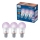 3 darabos szett Philips SMART A60 E27 LED RGB dimmelhető izzó 8,8W/230V 2200-6500K