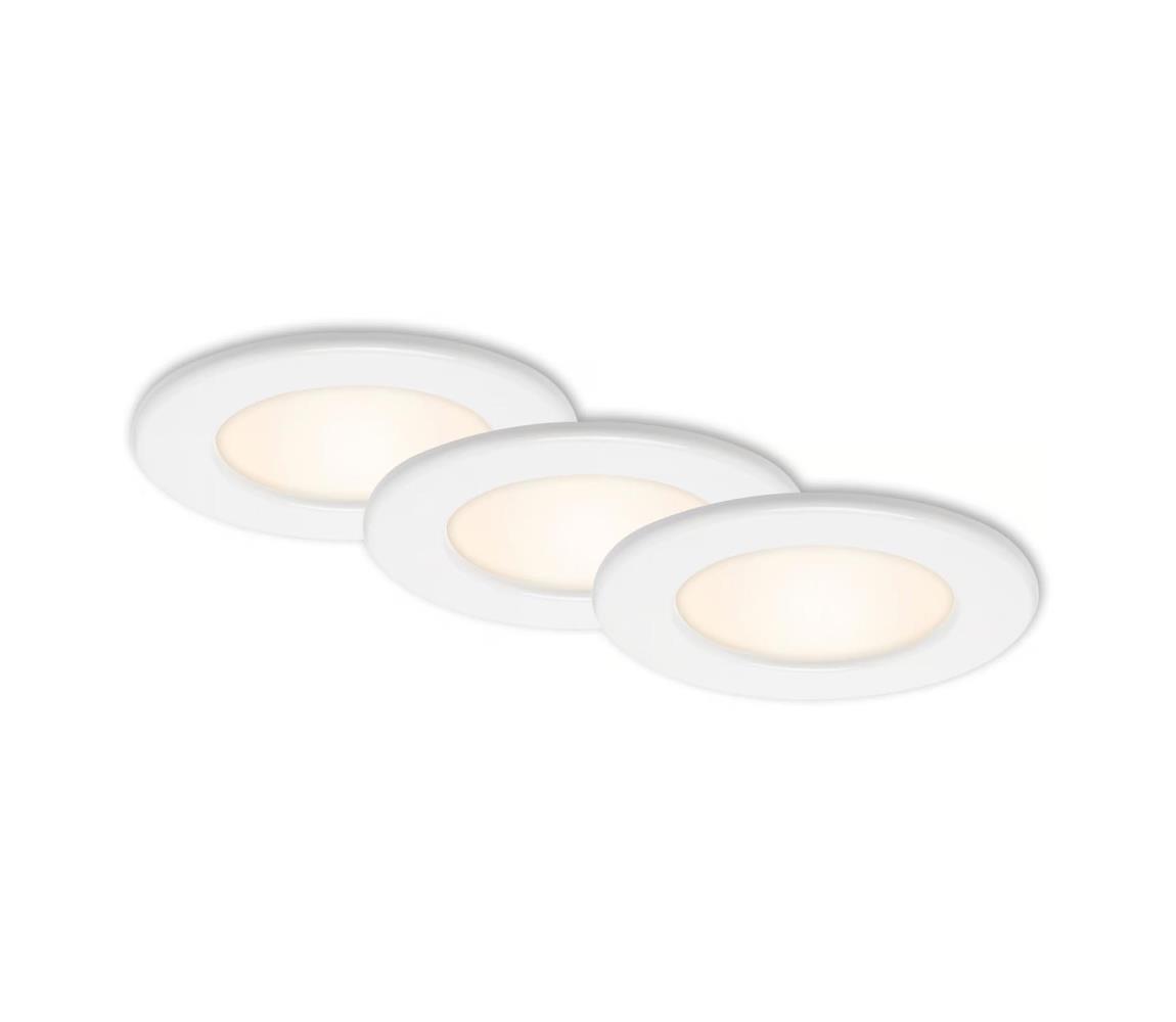 3 darabos szett – fürdőszobai beépíthető LED lámpa LED/6W/230V 3000K IP44 fehér 9A21966