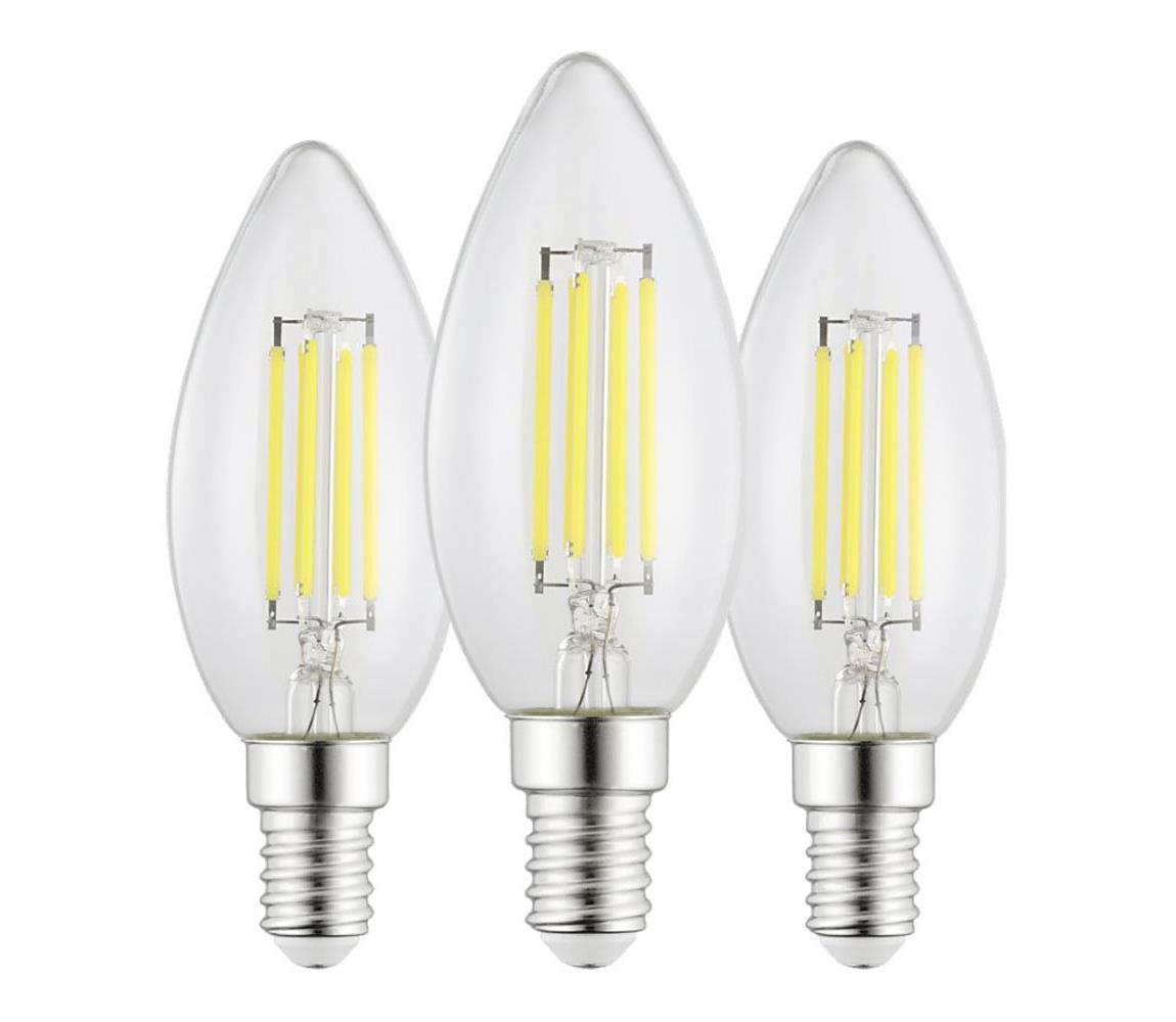 3 darabos VINTAGE C35 LED izzó szett E14/2,2W/230V 2700K