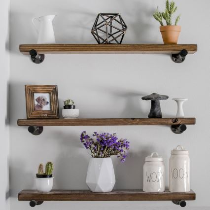 SZETT 3x BORURAF falipolc barna