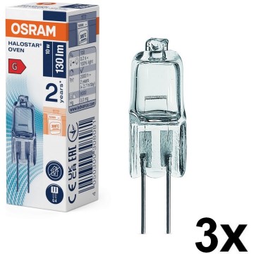3 db HALOSTAR G4/10W/12V 2700K sütőizzó - Osram