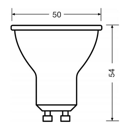 3 db-os LED reflektor izzó szett PAR16 GU10/6,9W/230V 2700K 60° - Osram
