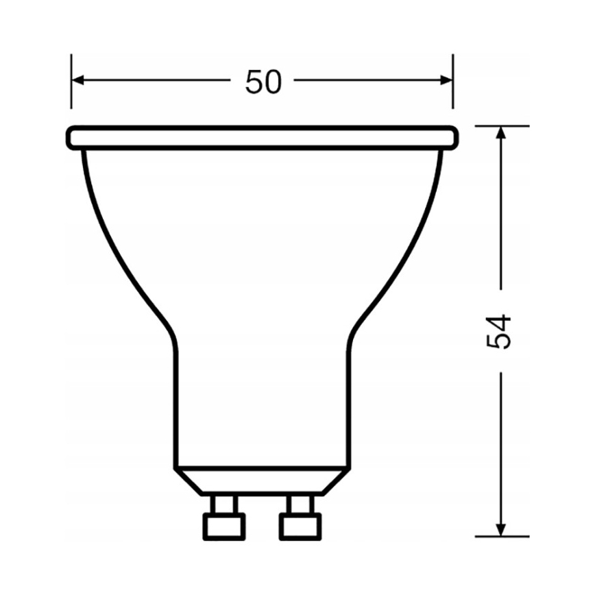 3 db-os LED reflektor izzó szett PAR16 GU10/6,9W/230V 2700K 60° - Osram