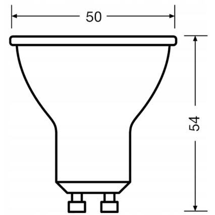 3 db-os LED reflektorizzó készlet PAR16 GU10/6,9W/230V 6500K 36° - Osram
