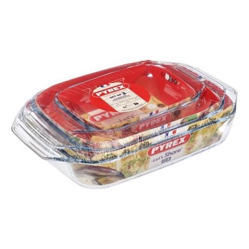 3 részes PYREX sütőtál szett 1,4/3/4 l