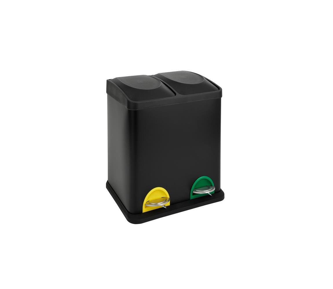 UTC 30 l fekete szelektív hulladékgyűjtő kuka 270646