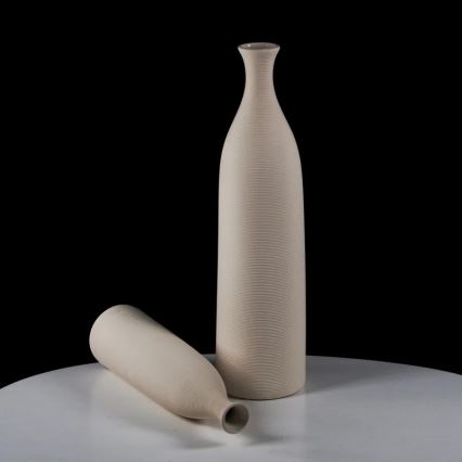 33 cm magas fehér kerámia váza