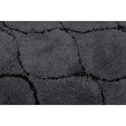 SZET 3x INFINITY fürdőszobai szőnyeg 60/60/100 cm antracit