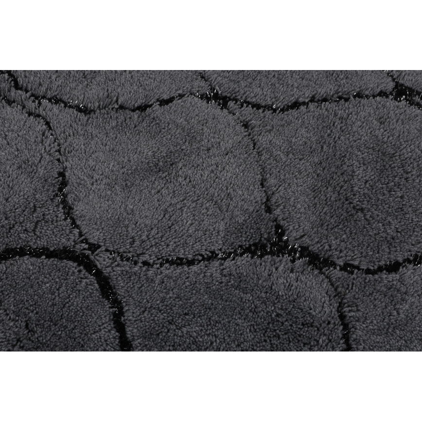 SZET 3x INFINITY fürdőszobai szőnyeg 60/60/100 cm antracit