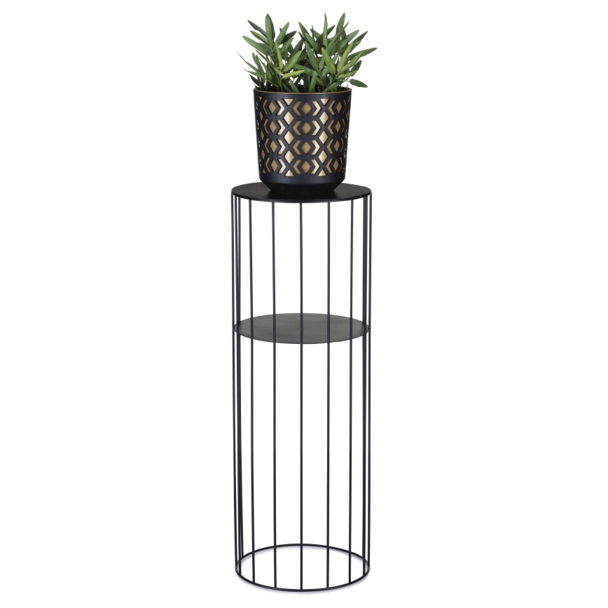 SZETT 3x LOFT virágtartó állvány fekete