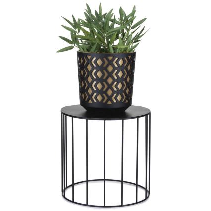 SZETT 3x LOFT virágtartó állvány fekete