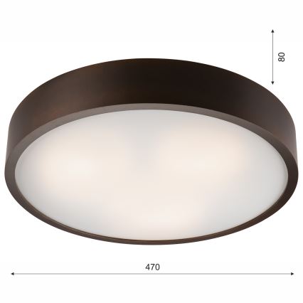 Mennyezeti lámpa 3xE27/60W/230V fenyő