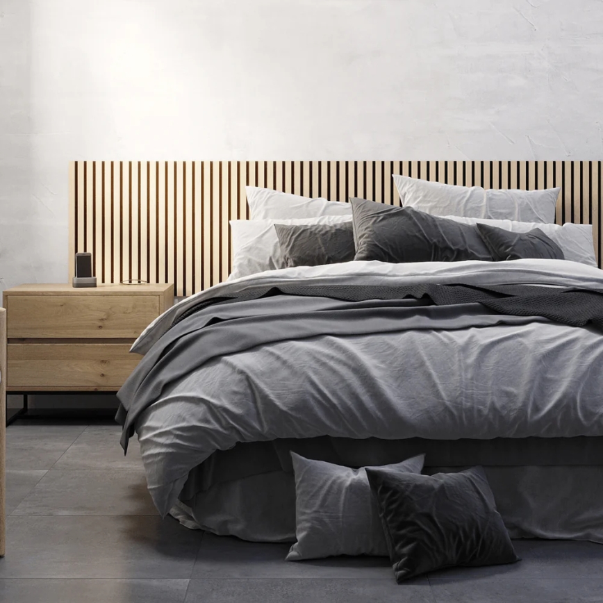 4 darabos DANVIKEN akusztikus burkolatpanel-szett 60x60 cm, tölgy