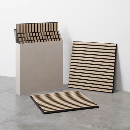 4 darabos DANVIKEN akusztikus burkolatpanel-szett 60x60 cm, tölgy