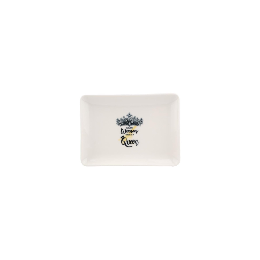 4 darabos étkészlet fekete/fehér/porcelán