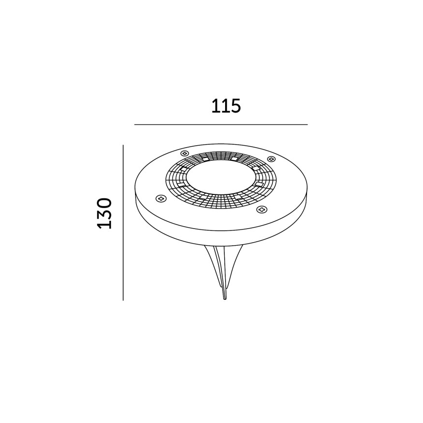 4 darabos készlet CLAVO napelemes LED lámpák 1xAAA 4000K IP44 300 mAh