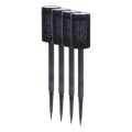 4 darabos készlet DECOR LED napelemes lámpa LED/1,2V 150 mAh 3000K 39 cm IP44 fekete