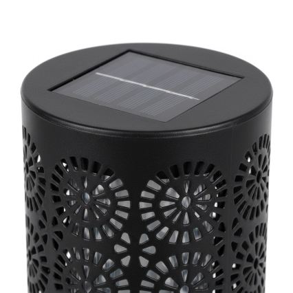 4 darabos készlet DECOR LED napelemes lámpa LED/1,2V 150 mAh 3000K 39 cm IP44 fekete