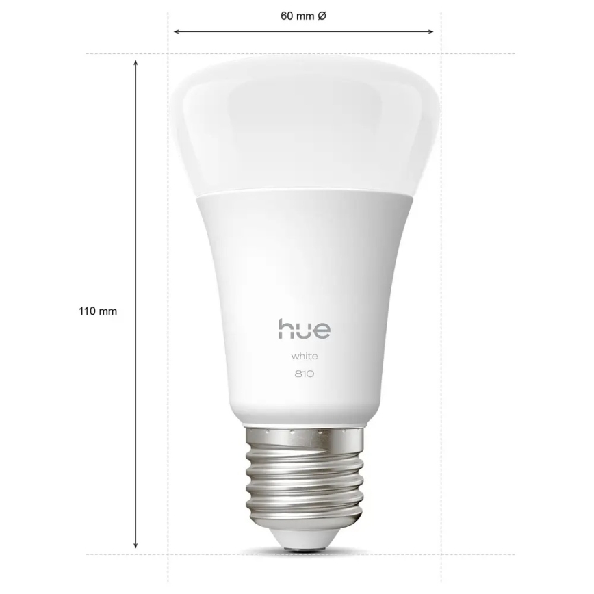 4 darabos készlet LED dimmelhető izzó Philips Hue WHITE E27/7W/230V 2700K