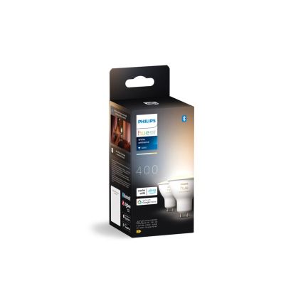 4 darabos szett Philips Hue WHITE AMBIANCE GU10 dimmelhető LED-izzó, 4,2W/230V, 2200-6500K