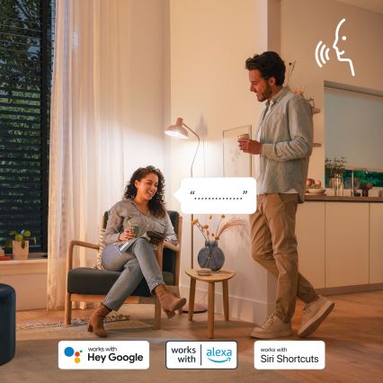 SZETT 4x dimmelhető RGB LED izzó Philips SMART C37 E14/4,9W/230V 2200-6500K