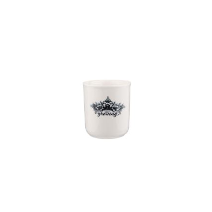 4 darabos porcelán étkészlet – fekete/fehér