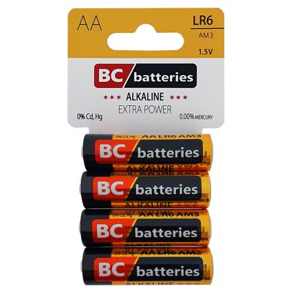 4 db Alkáli elem EXTRA POWER AA 1,5V
