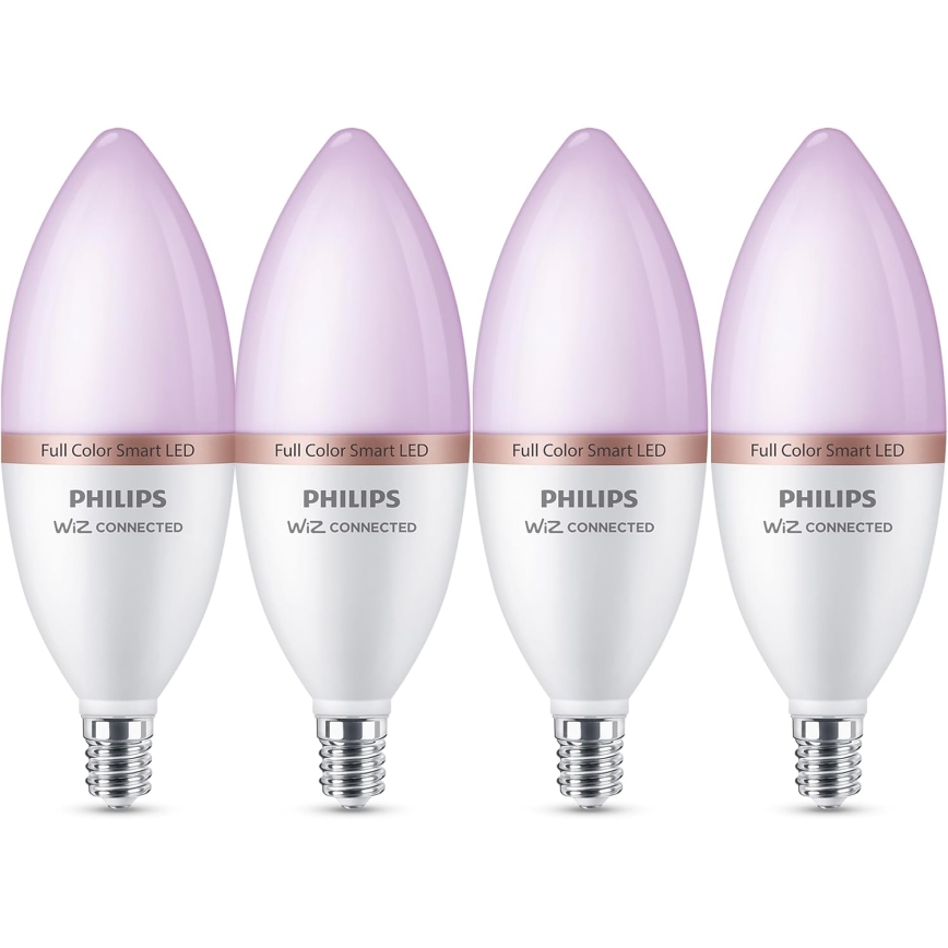 4 darabos szett LED RGB dimmelhető Philips SMART C37 E14/5W/230V 2200-6500K