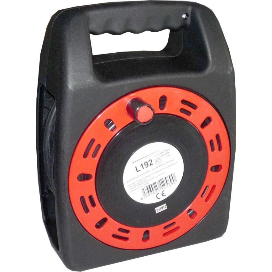 Hosszabbító kábel dobogón 4 aljzat, 15 m