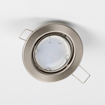 5 darabos készlet fürdőszobai beépíthető lámpa 1xGU10/4W/230V IP23 matt króm