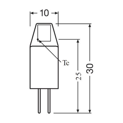 5 darabos szett LED PIN MICRO G4 izzó, 1W, 12V, 2700K - Osram