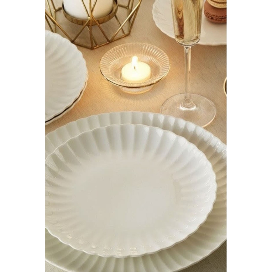 52 darabos fehér/porcelán étkészlet