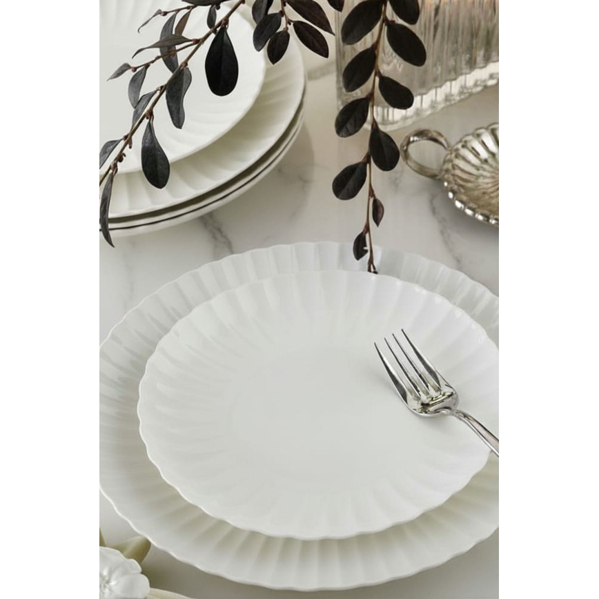 52 darabos fehér/porcelán étkészlet