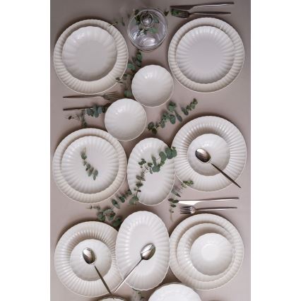 52 darabos fehér/porcelán étkészlet