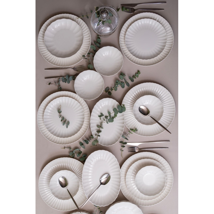 52 darabos fehér/porcelán étkészlet