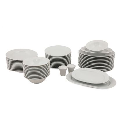 53 darabos étkészlet, fehér/porcelán