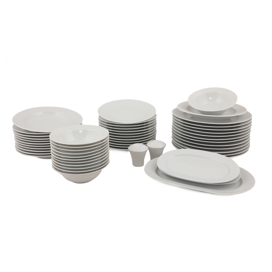 53 darabos étkészlet, fehér/porcelán