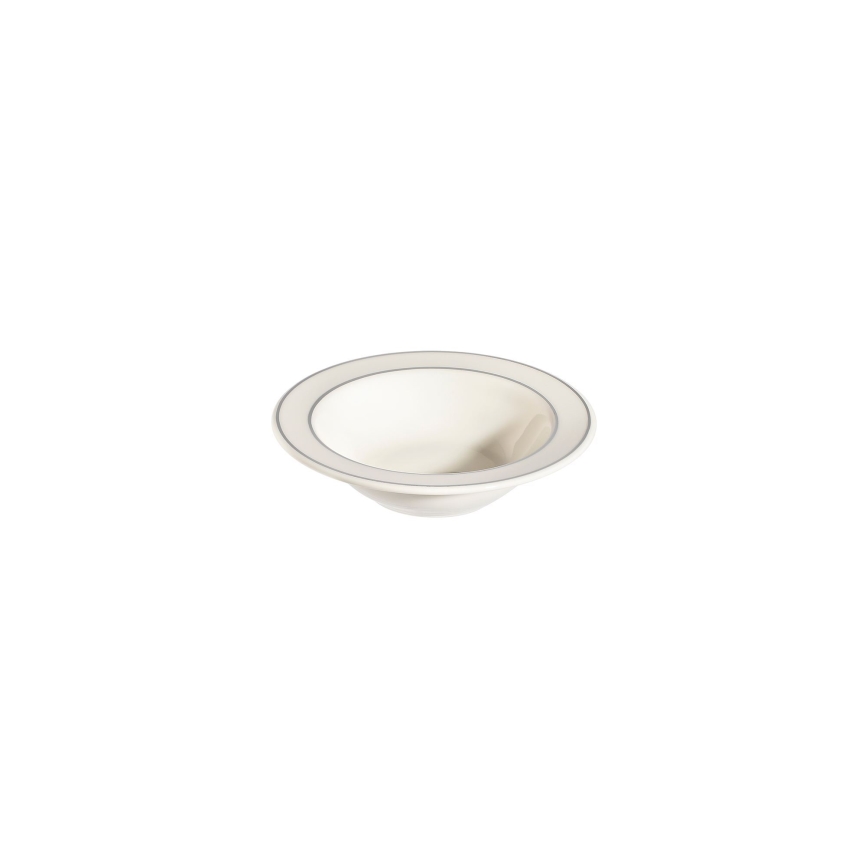 53 darabos étkészlet krémszínű/ezüst/porcelán