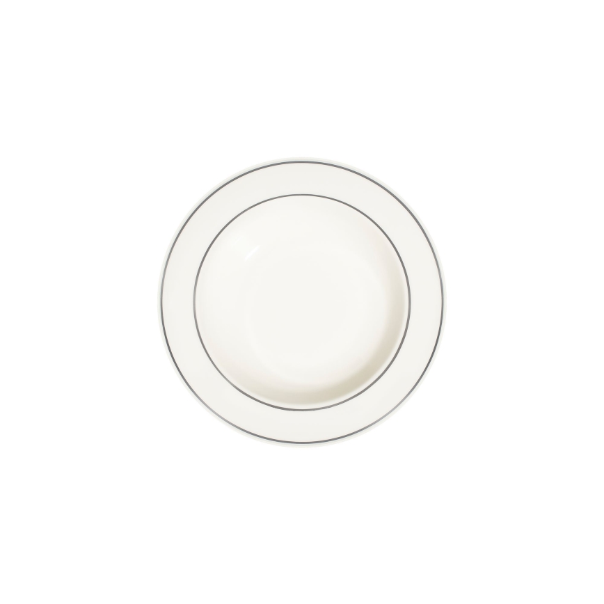 53 darabos étkészlet krémszínű/ezüst/porcelán