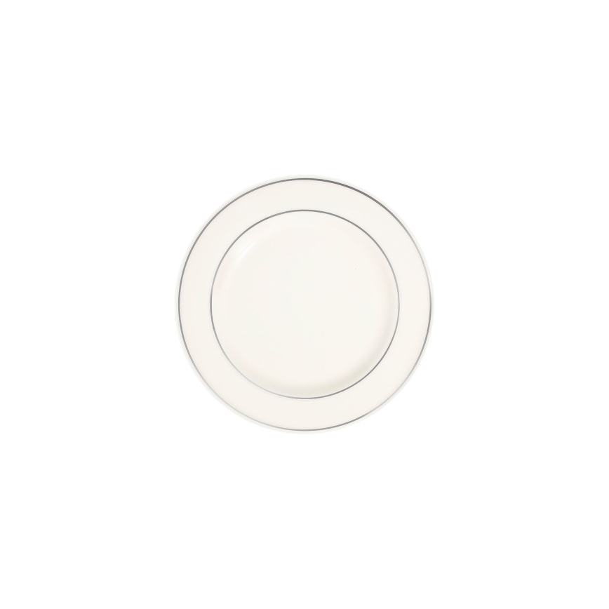 53 darabos étkészlet krémszínű/ezüst/porcelán