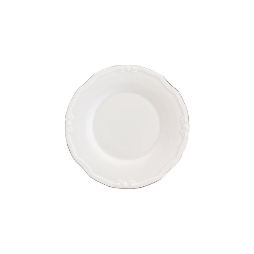 53 részes étkészlet, fehér/ezüst, porcelán
