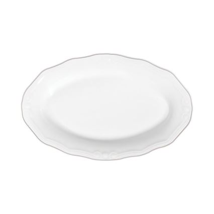53 részes étkészlet, fehér/ezüst, porcelán