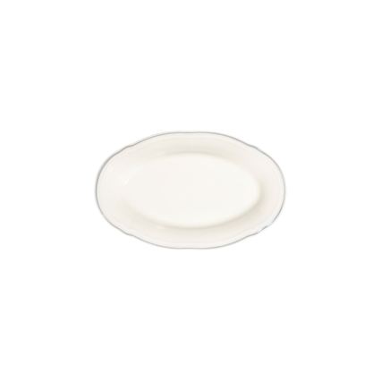 53 részes porcelán étkészlet, fehér/ezüst
