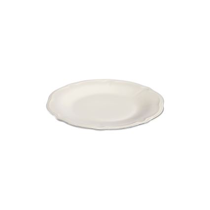 53 részes porcelán étkészlet, fehér/ezüst