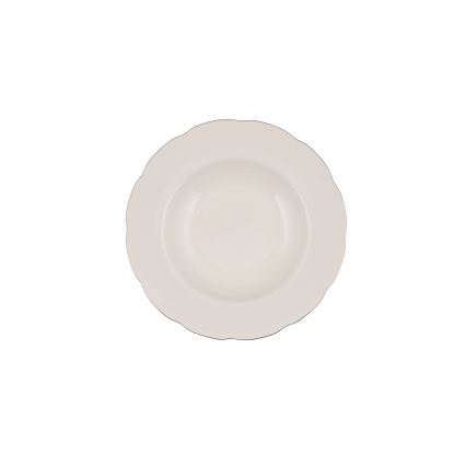 54 részes étkészlet, fehér/ezüst/csontporcelán